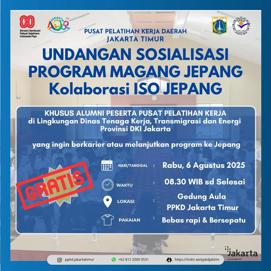UNDANGAN SOSIALISASI PROGRAM MAGANG JEPANG – PPKD PROVINSI MALUKU UTARA